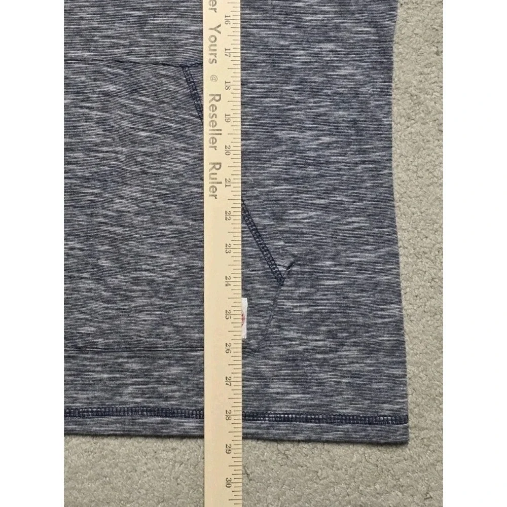 True Religion Heathered‎ Blue Henley Hoodie Jacket Mens Large Lightweight EUC